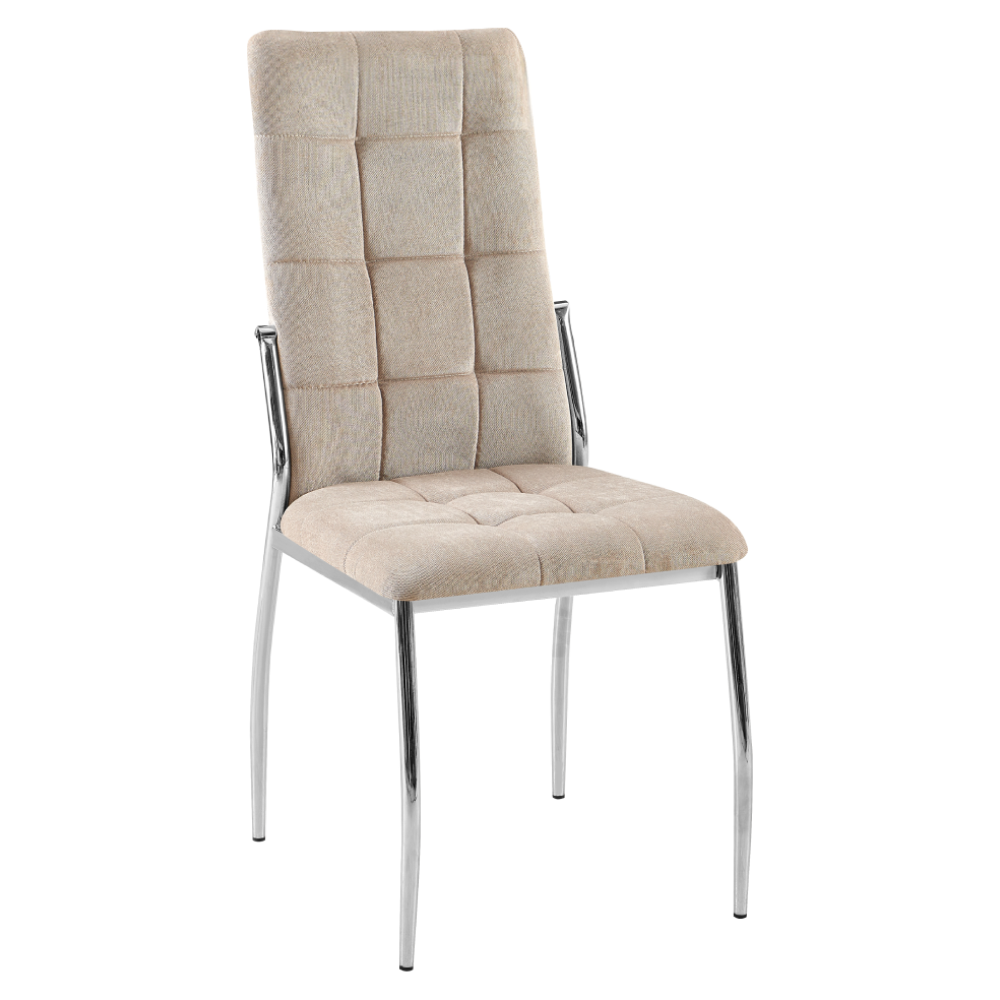 Židle ADORE - hnědá látka/kov  Kuchyň a jídelna MH395254W