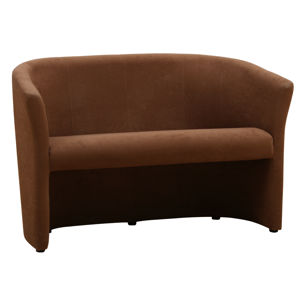 Klubové dvojkřeslo KOBE - látka hnědá  Křesla MH070126770W