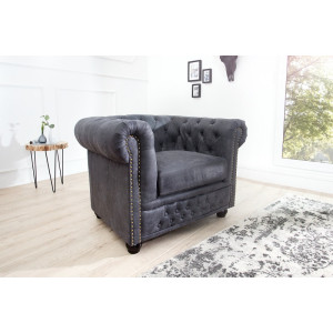 Pohovka CHESTERFIELD 1M GREY Chesterfield Křesla 37389