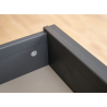 Belluno Elegante grafitová komoda 3D3S z masivu s borovicovou deskou Belluno Elegante Komody MHPL002GB