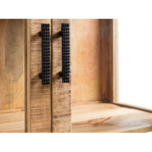 Masivní vitrína Malawi - mangové dřevo VÝPRODEJ  Vitríny MH1479W