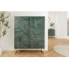 Vysoká komoda Snake tyrkysová 120cm mangové dřevo Black Komody 45303