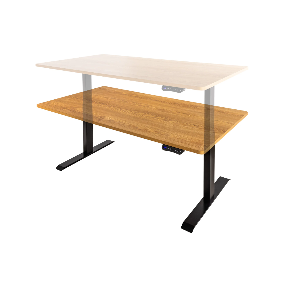 Výškově nastavitelný psací stůl OAK DESK 160 cm dubový vzhled  Pracovní a psací stoly 41930