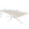Jídelní stůl BARRACUDA 220 CM sklo/masiv teak  Jídelní stoly 43625