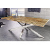 Jídelní stůl BARRACUDA 220 CM sklo/masiv teak  Jídelní stoly 43625