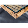 Jídelní stůl BARRACUDA 220 CM sklo/masiv teak  Jídelní stoly 43625