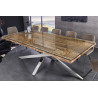 Jídelní stůl BARRACUDA 220 CM sklo/masiv teak  Jídelní stoly 43625