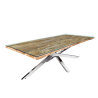 Jídelní stůl BARRACUDA 220 CM sklo/masiv teak  Jídelní stoly 43625
