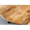 Kulatý jídelní stůl IRON CRAFT 145 CM přírodní masiv mango  Jídelní stoly 43836