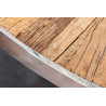 Kulatý jídelní stůl BARRACUDA 140 cm sklo/masiv teak  Jídelní stoly 43623