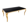 Jídelní stůl MODERN BAROCCO GOLD 180cm černý  Jídelní stoly 42309