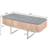 Konferenční stolek GATSBY 110 CM mramor/masiv mango  Nábytek 43338