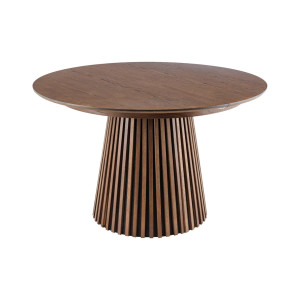 Kulatý jídelní stůl VALHALLA BROWN 120-160-200 CM rozkládací  Jídelní stoly 44093