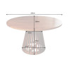 Kulatý jídelní stůl MAISON JADE 130 CM masiv akácie  Jídelní stoly 44092