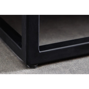 Vysoká komoda BARRACUDA 120cm hnědé mangové dřevo s teakovou šedou přední deskou  Místnosti 44989