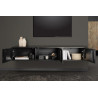 Závěsný televizní stolek MOUNTAIN SOUL BLACK 160 CM masiv akácie  TV stolky a komody 44341
