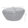 Konferenční stolek STONE 76 CM mramorový vzhled  Nábytek 44853