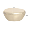 Konferenční stolek STONE 76 CM zlatý  Nábytek 44852