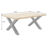 Konferenční stolek WILD 90 CM vzhled divoký dub  Nábytek 45081