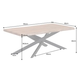 Konferenční stolek MAMMUT SPIDER 110 CM masiv akácie  Komody 44059