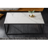 Konferenční stolek SYMBIOSE WHITE MRAMOR 100 CM keramika  Nábytek 6541089