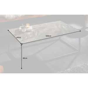Konferenční stolek SYMBIOSE MRAMOR 100 CM keramika  Komody 6540672