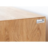 Komoda 4 zásuvky sklo, dub, barva přírodní dub, kolekce Modern Loft Modern loft Komody PLMOL04S