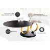 Konferenční stolek DANCING RINGS GOLD otočný  Nábytek 44317