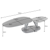Konferenční stolek MOVEMENT GREY 160 CM keramika otočný  Nábytek 44235