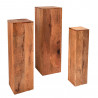 3Set odkládací stolek Makassar 80 cm masiv mango Makassar Odkládací stolky 40181