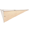 Nástěnná police PYRAMID 40 CM zlatá  Nástěnné skříňky 44884