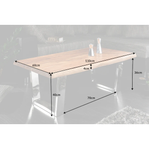 Konferenční stolek Mammut 110 cm akát  Konferenční stolky 6539738