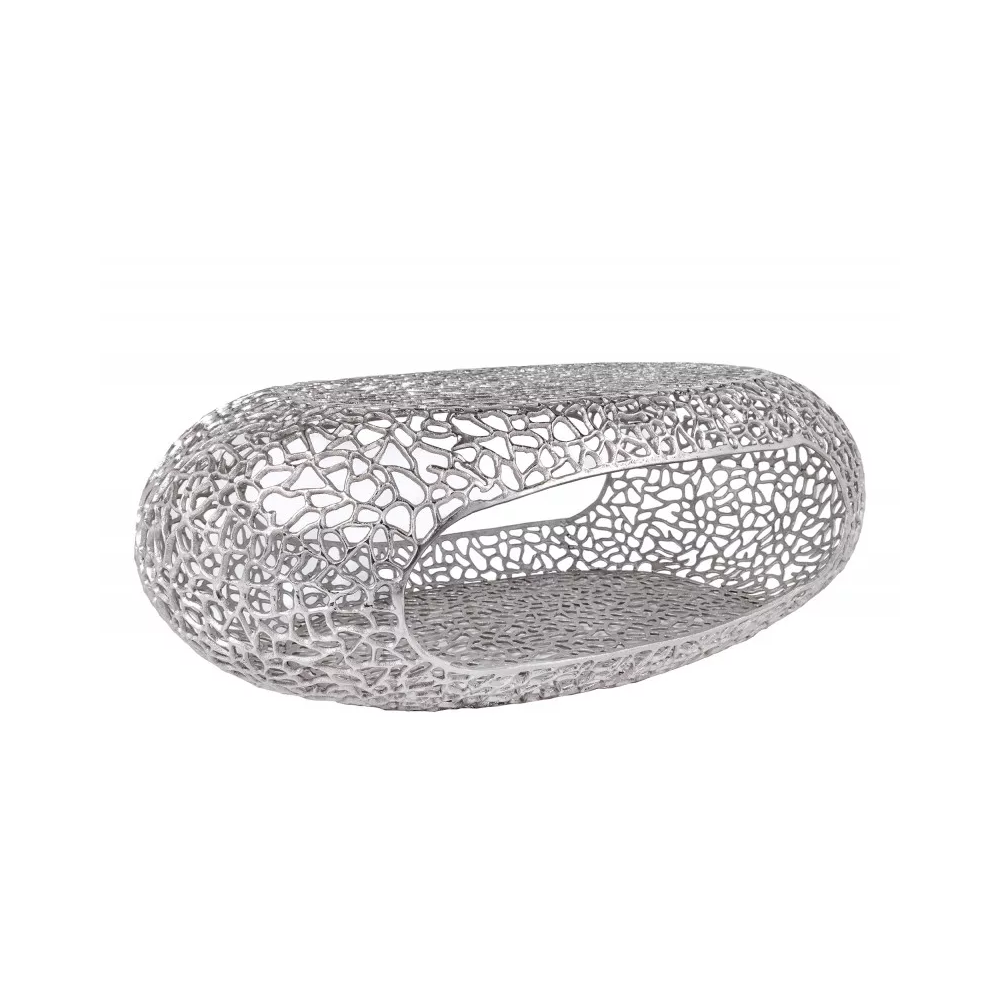 Konferenční stolek LEAF II 120 stříbrný  Konferenční stolky 44148