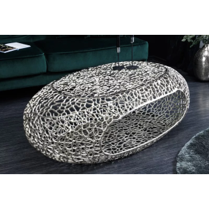 Konferenční stolek LEAF II 120 stříbrný  Konferenční stolky 44148