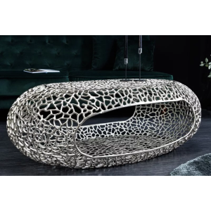 Konferenční stolek LEAF II 120 stříbrný  Konferenční stolky 44148