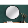 Nástěnné zrcadlo AMSTREDAM 70 CM černé/přírodní dub  Zrcadla 43869