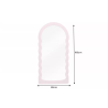 Nástěnné zrcadlo WAVE 160 CM růžové  Zrcadla 43159