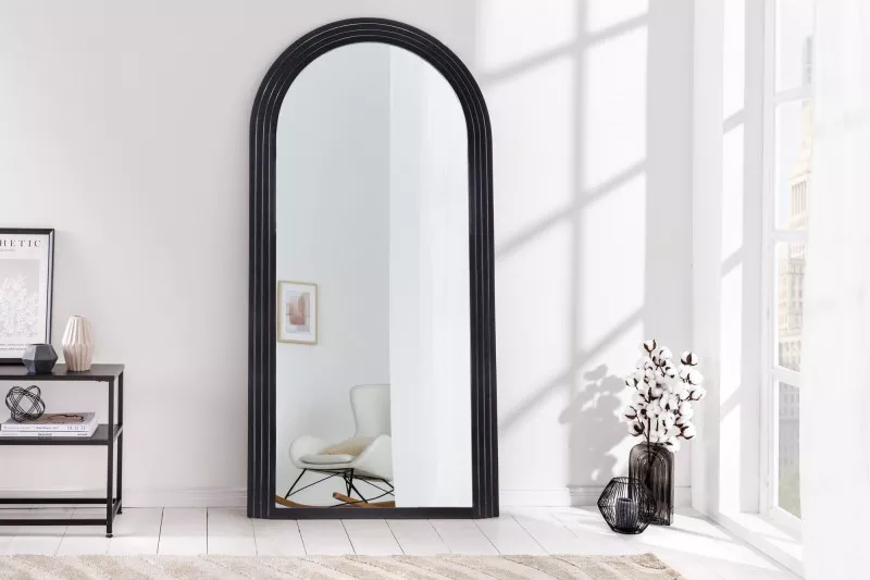 Nástěnné zrcadlo ART DECO 160 CM černé  Doplňky a dekorace 43156