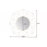 Kulaté zrcadlo DIAMOND 80 CM  Zrcadla 43067