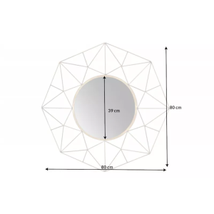 Kulaté zrcadlo DIAMOND 90 CM  Zrcadla 43066