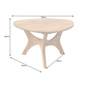 Konferenční stolek ARCHITECTURE 70 CM masiv akácie honey  Konferenční stolky 43739