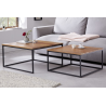 Sada 2 konferenčních stolku ELEMENTS 55-65cm masiv sheesham  Odkládací stolky 43711