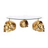 Konferenční stolek SKULL 90 CM zlatý  Nábytek 43496