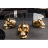 Konferenční stolek SKULL 90 CM zlatý  Nábytek 43496