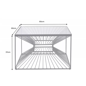 Konferenční stolek ILLUSION 60 CM černý  Komody 43502