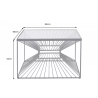 Konferenční stolek ILLUSION 60 CM černý  Nábytek 43502