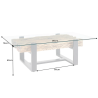 Konferenční stolek BARRACUDA 130 CM masiv teak  Konferenční stolky 43344