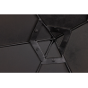 Nástěnné zrcadlo DIAMOND 60 CM černé  Doplňky a dekorace 43824