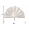 Nástěnný svícen GINKGO LEAF 43 CM stříbrný  Doplňky a dekorace 41782