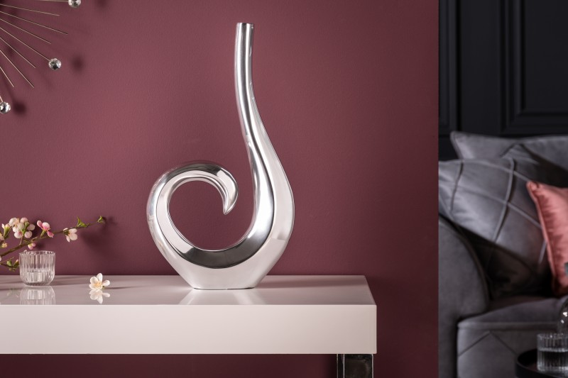 Váza WAVE SILVER 50 CM  Doplňky a dekorace 8841